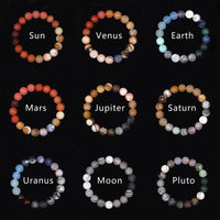 Sonnensystem Armband – Chakra Schmuck mit 8 Planeten, Yoga & Balance