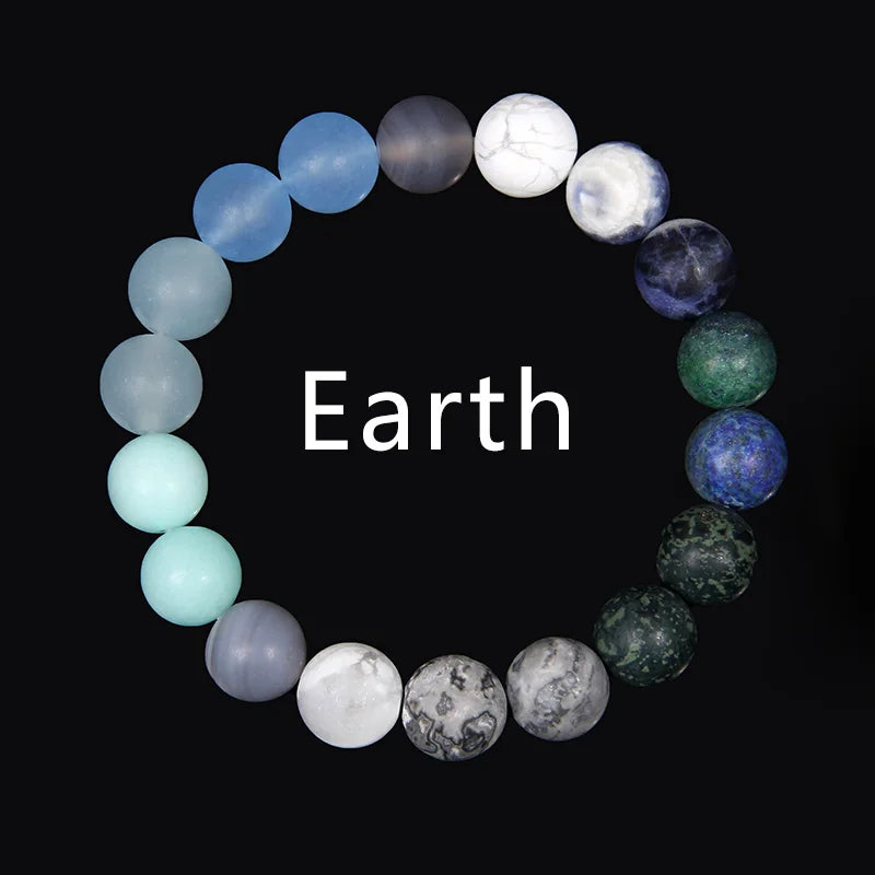 Sonnensystem Armband – Chakra Schmuck mit 8 Planeten, Yoga & Balance