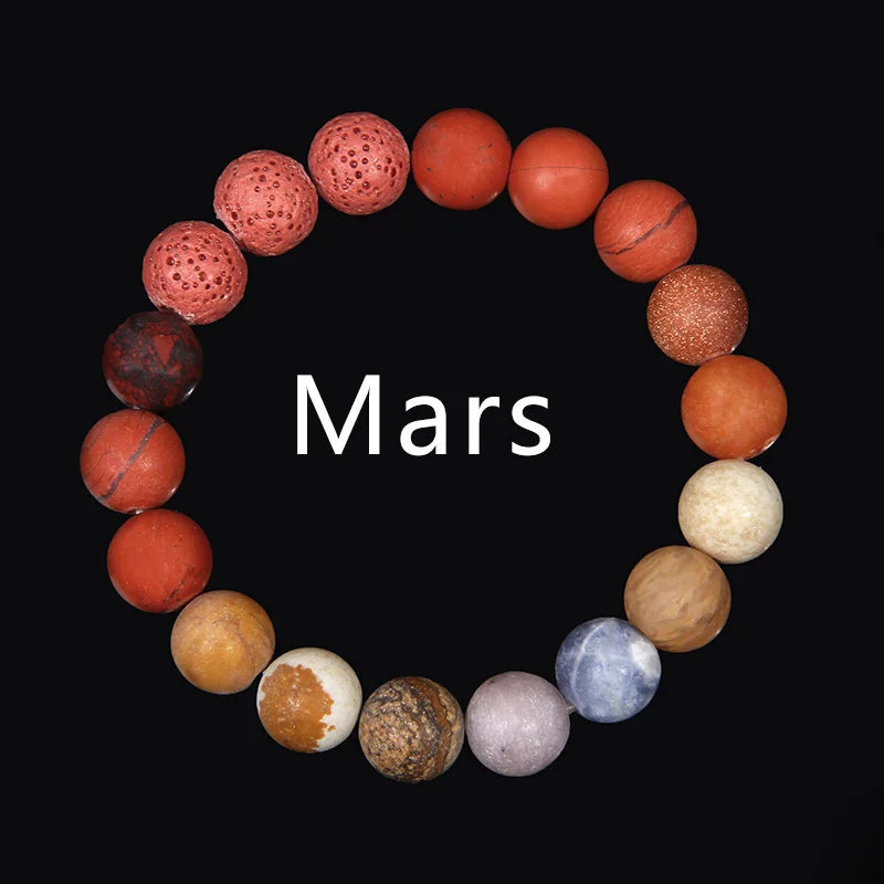 Sonnensystem Armband – Chakra Schmuck mit 8 Planeten, Yoga & Balance