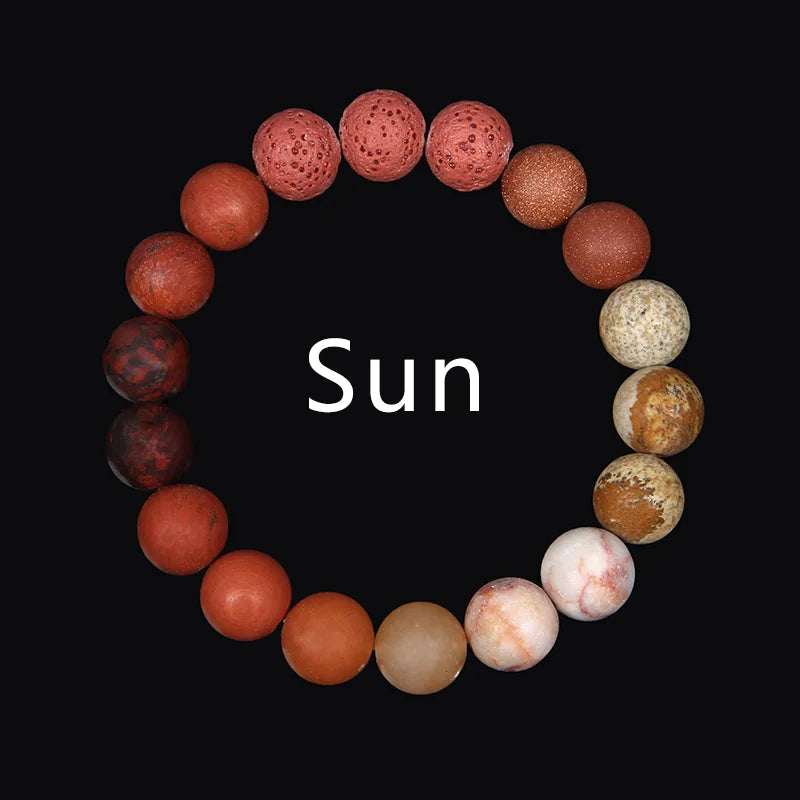 Sonnensystem Armband – Chakra Schmuck mit 8 Planeten, Yoga & Balance