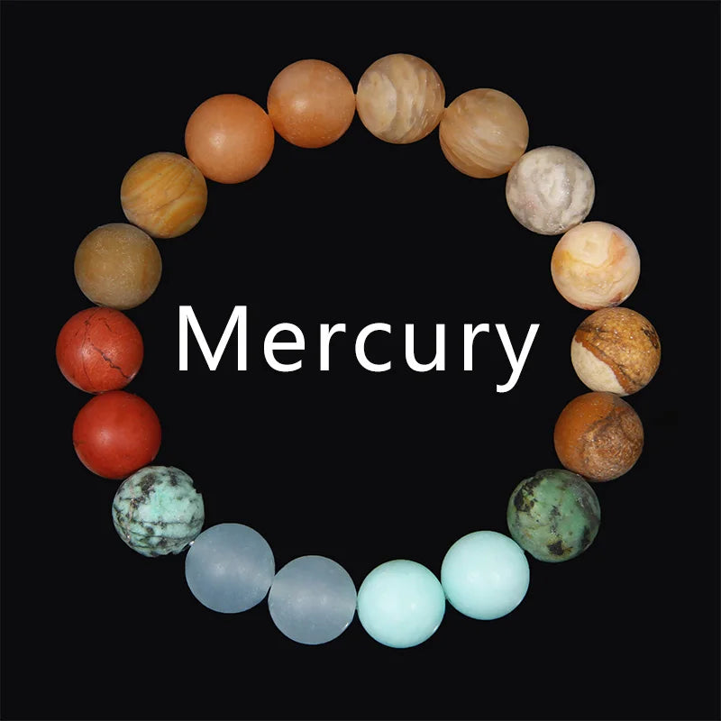 Sonnensystem Armband – Chakra Schmuck mit 8 Planeten, Yoga & Balance