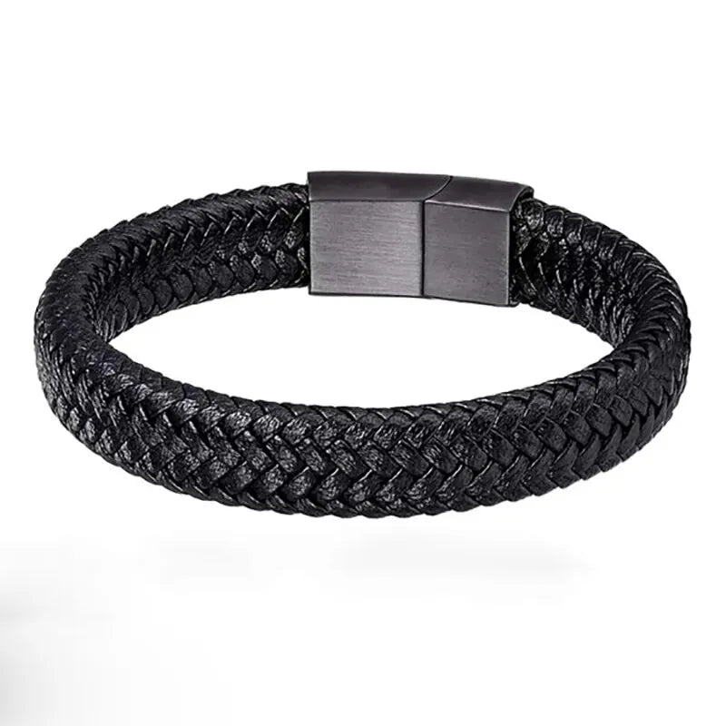 Elegantes PU-Leder Armband – Magnetisches Herrenarmband, perfektes Geschenk
