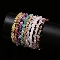 Chakra Armband mit Turmalin, Amethyst & Quarz – Verstellbar, Heilstein Schmuck