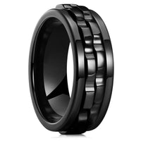 Männer Spinner-Ring – Titanstahl, Anti-Angst, Rotierender Kettenring