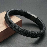 Elegantes PU-Leder Armband – Magnetisches Herrenarmband, perfektes Geschenk