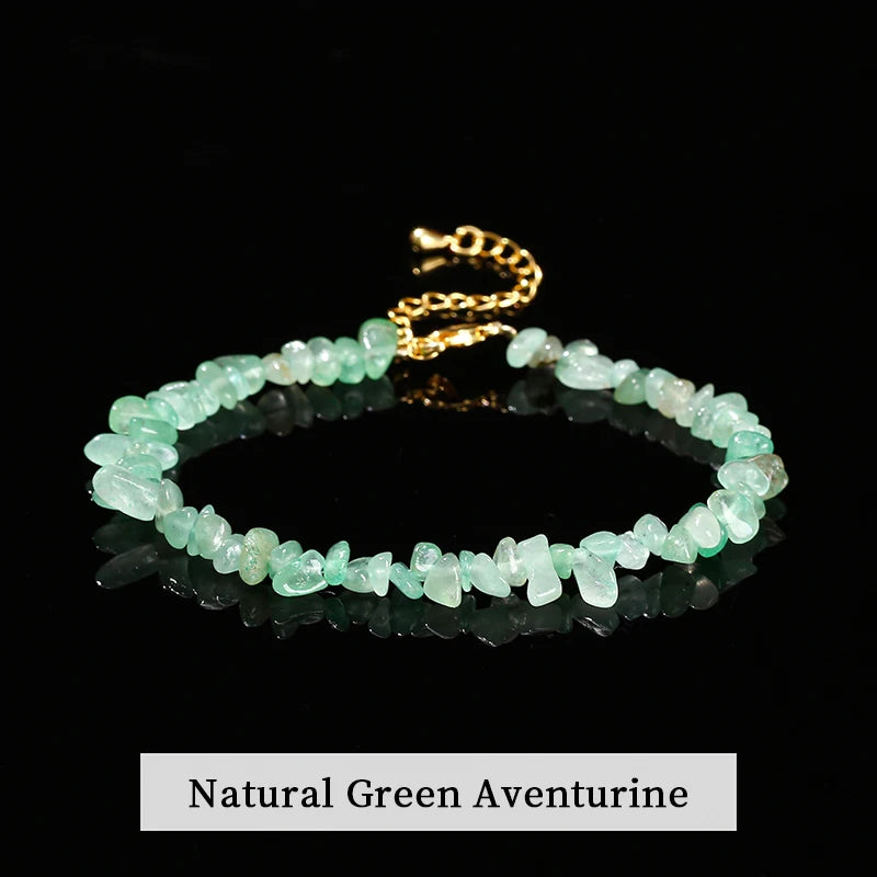 Chakra Armband mit Turmalin, Amethyst & Quarz – Verstellbar, Heilstein Schmuck