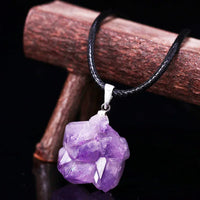 Amethyst Rohstein Halskette – Natürlicher Heilstein Schmuck für Damen