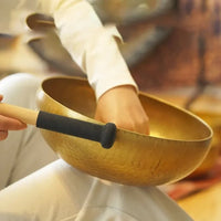 Tibetisches Klangschalen-Set aus Bronze – handgemacht