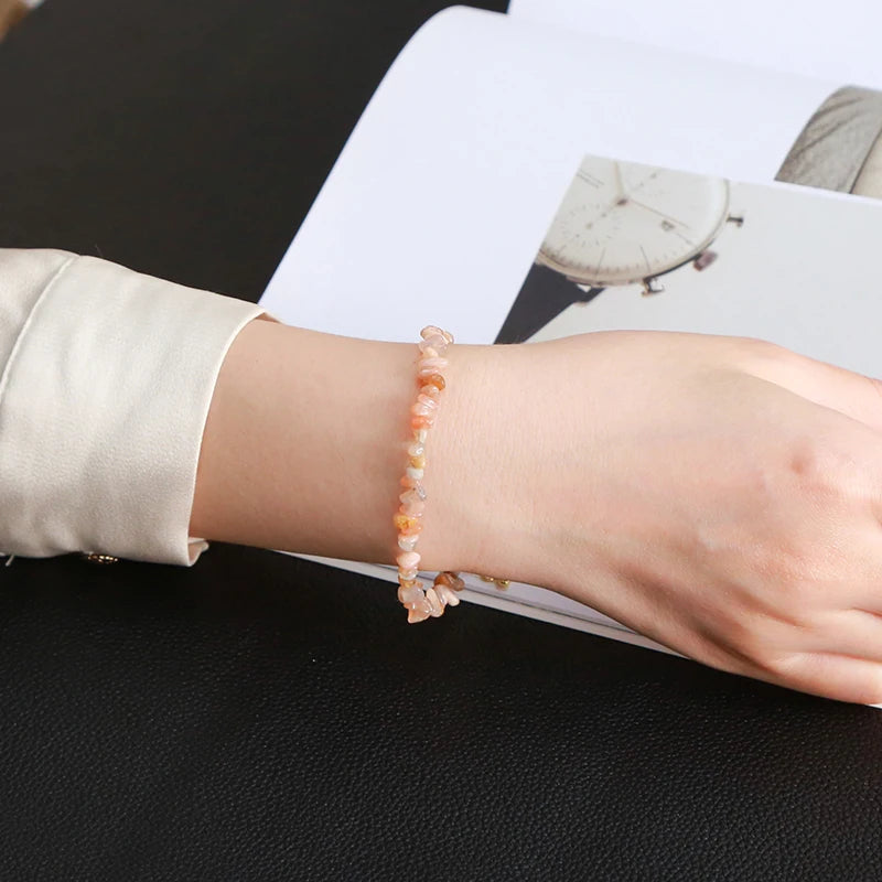 Chakra Armband mit Turmalin, Amethyst & Quarz – Verstellbar, Heilstein Schmuck