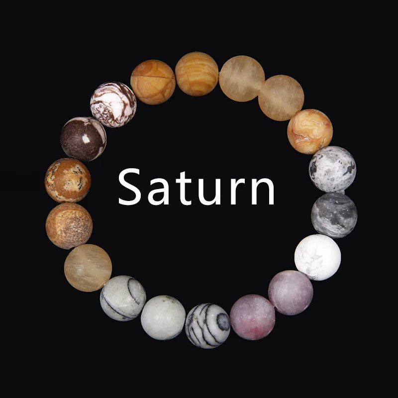 Sonnensystem Armband – Chakra Schmuck mit 8 Planeten, Yoga & Balance