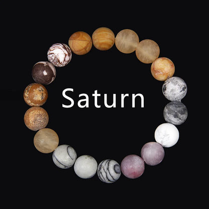 Sonnensystem Armband – Chakra Schmuck mit 8 Planeten, Yoga & Balance