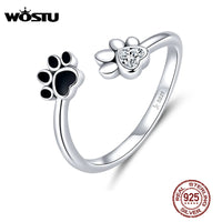 Forever Paw – 925 Silberring für Tierliebhaberinnen
