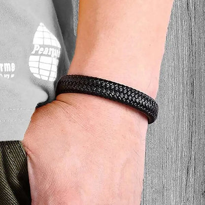 Elegantes PU-Leder Armband – Magnetisches Herrenarmband, perfektes Geschenk