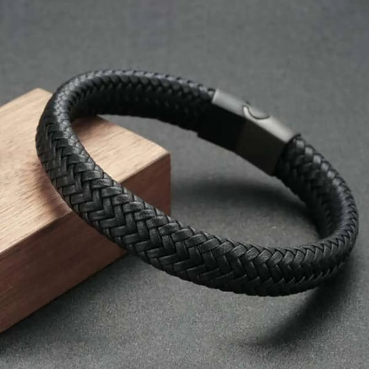 Elegantes PU-Leder Armband – Magnetisches Herrenarmband, perfektes Geschenk