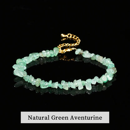 Chakra Armband mit Turmalin, Amethyst & Quarz – Verstellbar, Heilstein Schmuck